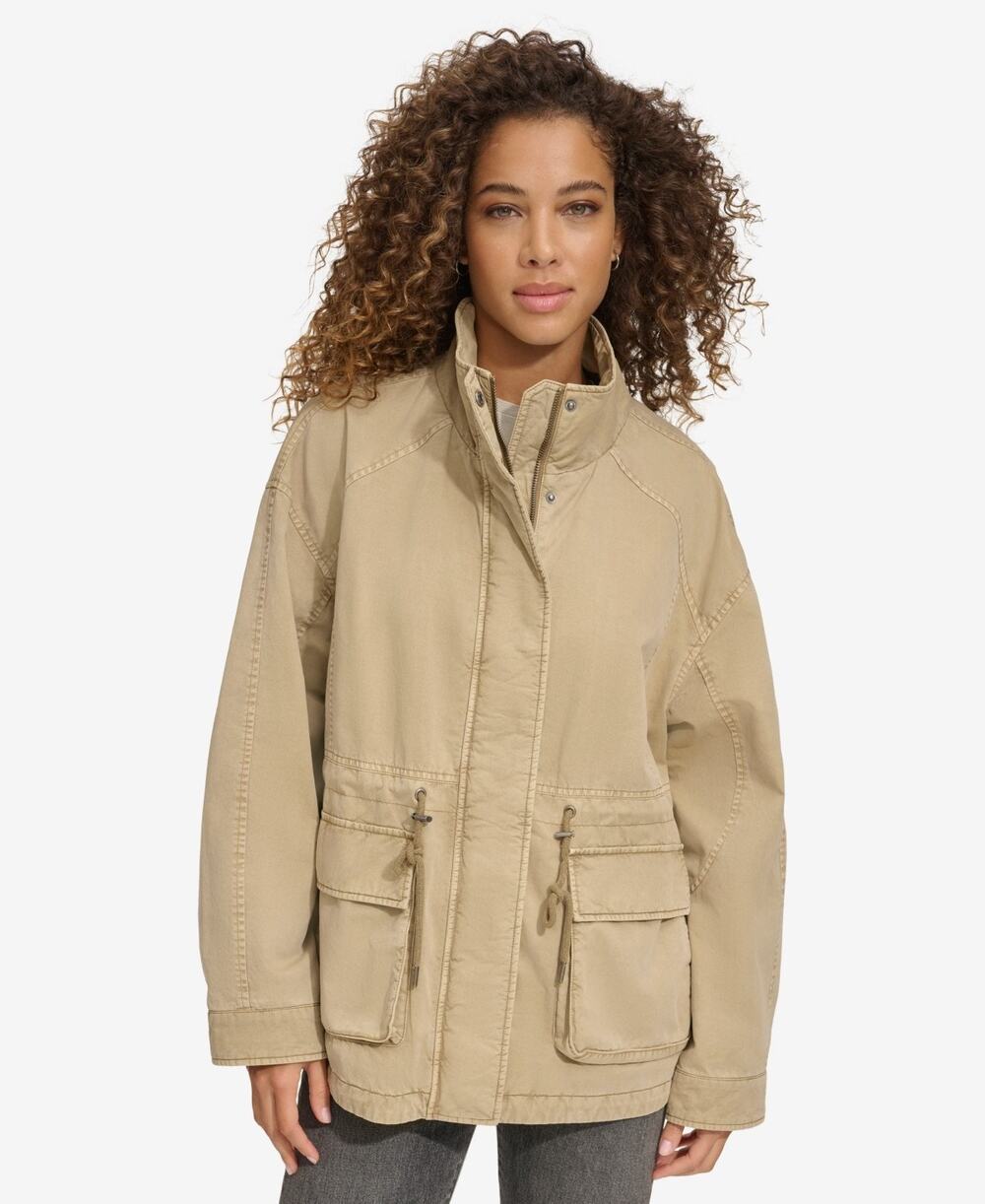 Levi's Lightweight Cotton Stand Collar Military Jacket Safari XS
